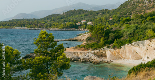 Hidden bays on the coastline of Greece