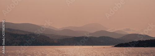 Morning mist over the mountains