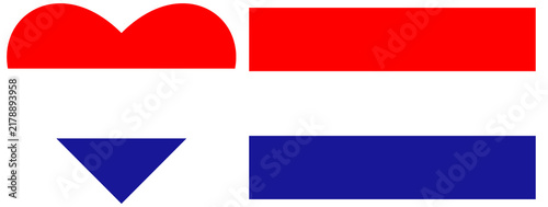 Bild auf Leinwand Civil flags of Croatia isolated variation