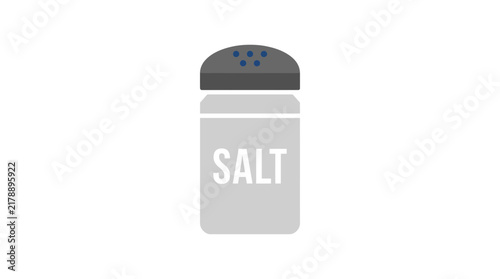 Minimalist Salt Shaker Vector Icon Design