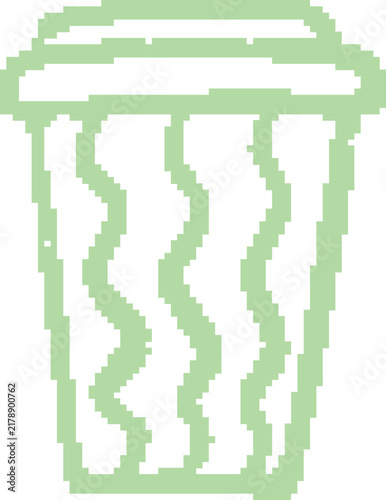 Trash Can Dithered Icon