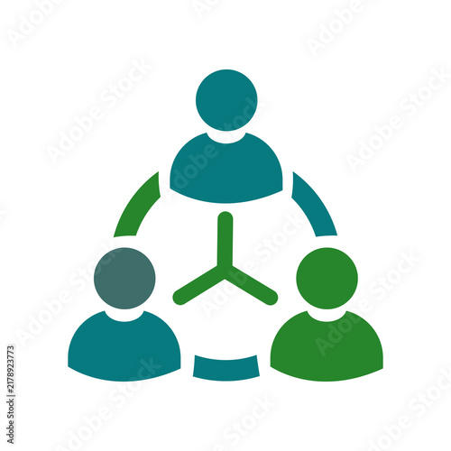 Canvastavla Team Social Connection Network Vector Icon for Community Collaboration and ESG S