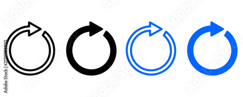 Konstfotografi Modern Minimal Refresh Reload Icon Sheet