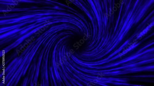 A mesmerizing video showcasing a vibrant blue swirl pattern moving in a circular motion, creating a hypnotic visual effect.