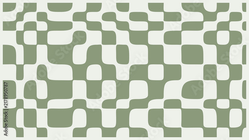 Clean abstract geometric two tone grid pattern in sage green