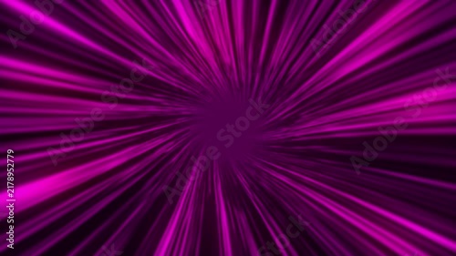A mesmerizing video showcasing a vibrant purple explosion of light and energy in a dark background