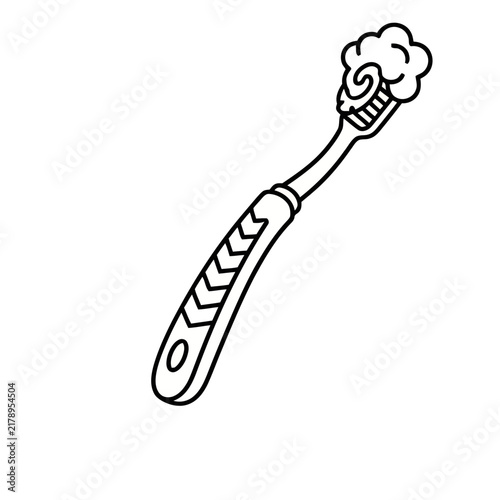 Toothbrush with toothpaste