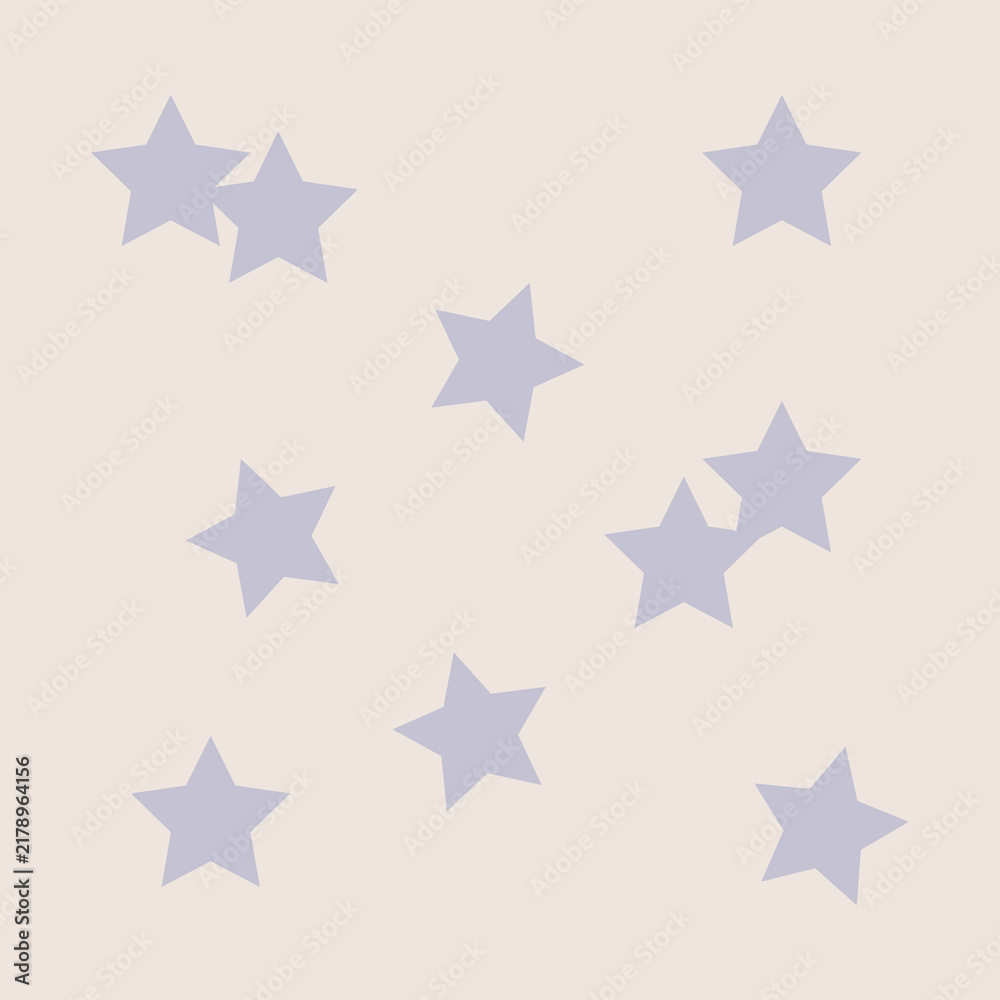 Obraz premium Purple stars clipart, cute pastel shape graphic