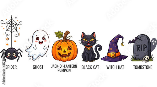 halloween background with pumpkin and bats