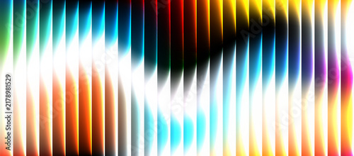Multicolor glowing vertical lines abstract background