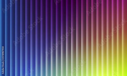 Obraz na płótnie Abstract vertical blinds gradient shifting from navy blue to amber and lime