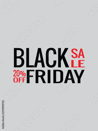 Black Friday Sale Graphic with Discount Offer. Promotional Design, Retail Marketing Concept