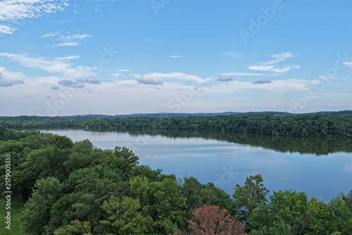 Scenic Lake Surrounded by Forest in Fayetteville Arkansas