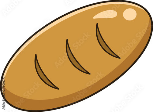 Cute Baguette Bread Clipart Hand Drawn Minimal French Loaf Bakery Food Graphic Decoration Element