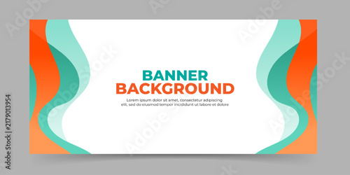 Wavy abstract banner background