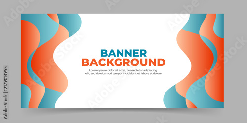 Fluid abstract banner background