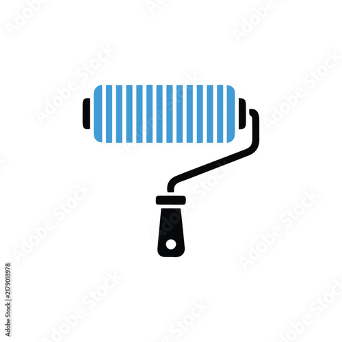 vector illustration of paint roller