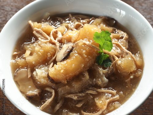 Photography fish maw soup