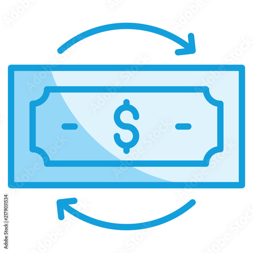 Bild auf Leinwand Cashflow Icon Element For Design