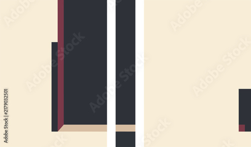 Minimalist graphic illustration showcasing the sleek design of a book, highlighting its front, back, and spine cover.