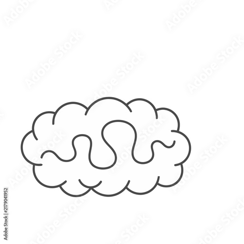 Outline of a brain