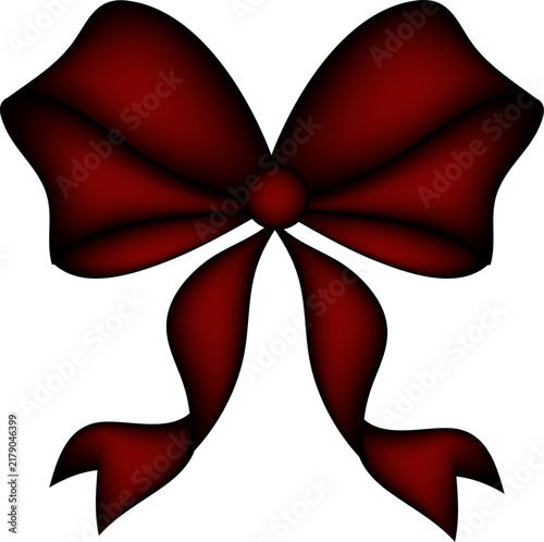 Red bow isolated, Aesthetic Elegant Red Bow Illustration is perfect for your invitations, gift wraps, dinner party, flyers, cards and templates.
