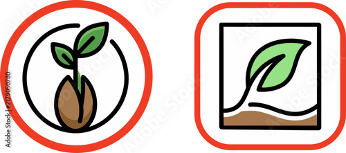 Illustrative icons depicting plant growth and nature's cycle, symbolizing the enduring power of faith and religious devotion in life's journey.