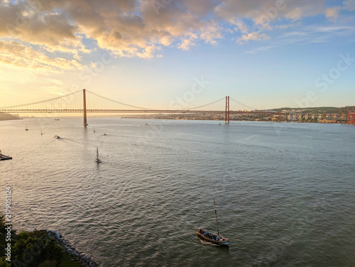 25 April Bridge Lisbon sunset