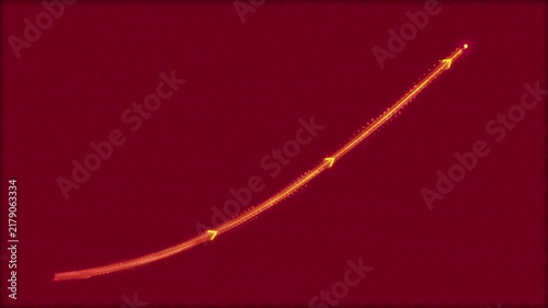 Abstract Neon Growth Trajectory 4K Seamless Loop Sci-Fi Tech Background