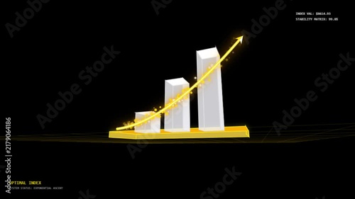 Abstract Quantum Growth Engine 4K Commercial Motion Loop Seamless