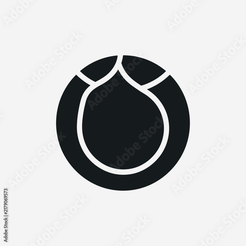 Abstract Geometric Symbol In Circle Logo Design