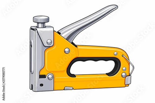 staple gun isolated on white
