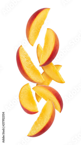 Falling Mango isolated on transparent background