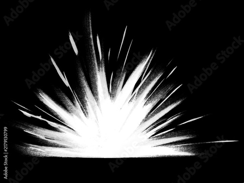 Obraz w ramie White exploding background