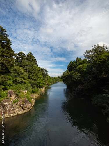 夏の厳美渓