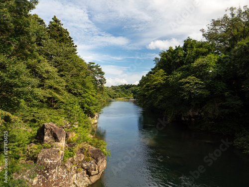 夏の厳美渓