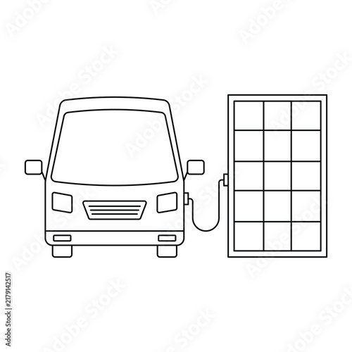 electric bus charging with solar panel