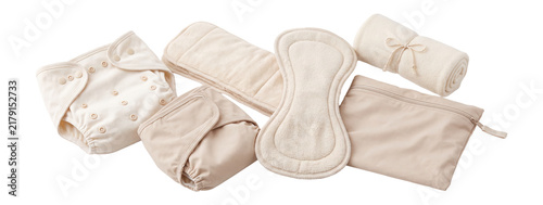 Reusable Cloth Diaper Kit Soft Neutral Product Set