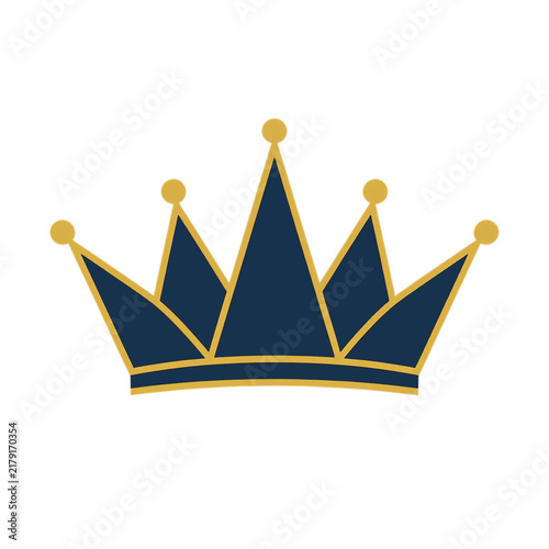 golden crown isolated on white