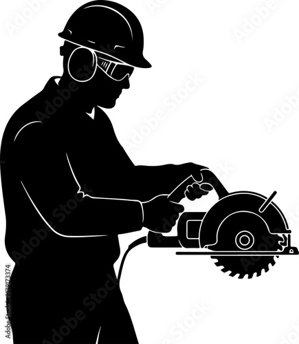 Auto Mechanic Repairing Tire SVG Vector, Vehicle Maintenance Service Silhouette
