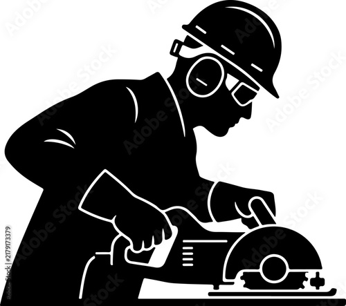 Auto Mechanic Repairing Tire SVG Vector, Vehicle Maintenance Service Silhouette