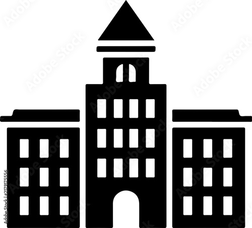 Modern Skyscraper Building SVG Vector, Architecture and Urban City Silhouette