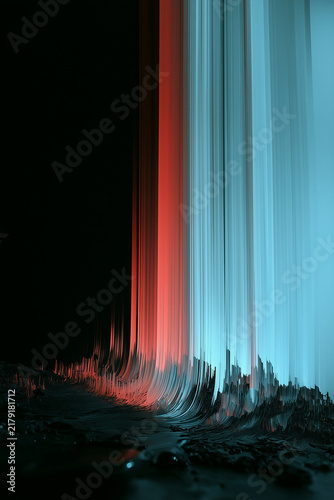 Modern Abstract Posters Templates  with Geometric Waves and Fluid Gradients