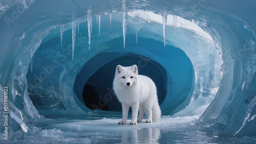 fox,Arctic,ice,nature