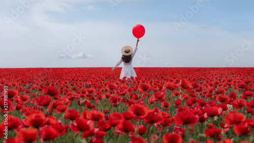 Flower field,women