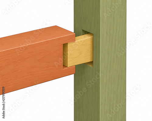 Loose tenon slot joint alignment illustration
