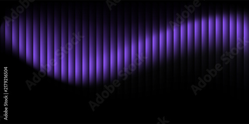 Ribbed fractal glass texture with dreamy purple and black gradient, futuristic elegant mysterious background, bold dynamic design blending bright colors with geometric symmetry, modern vector