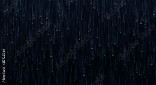 Abstract background featuring falling water droplets against a dark blue gradient backdrop