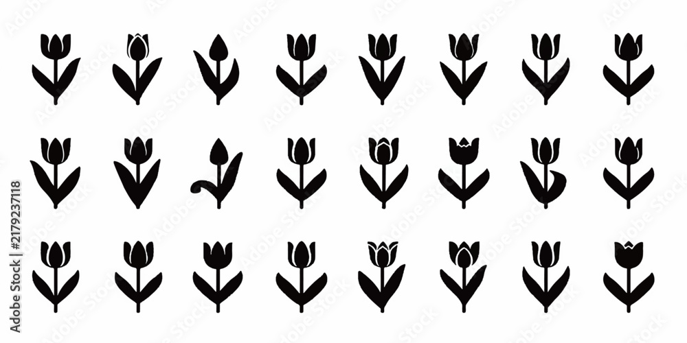 Fototapeta premium Black and White Shield and Flag Icon Set with Hearts, Symbols, Silhouettes and Business Elements, Vector Illustration Collection for Web, Tattoo and Graphic Design