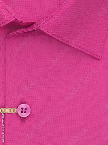 A classic men's shirt in a rich crimson color with a pent-up collar and close-up button